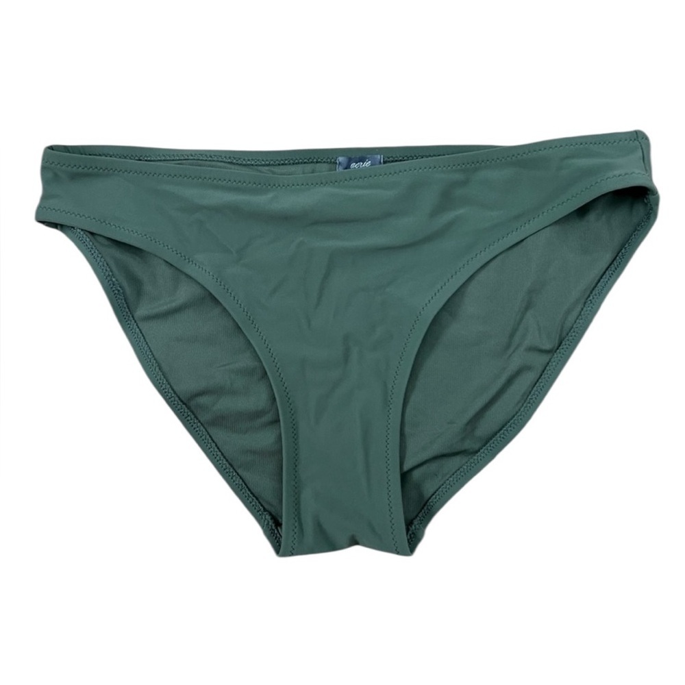 Aerie Womens‎ Dark Green Bikini Bottom Moderate Coverage Small